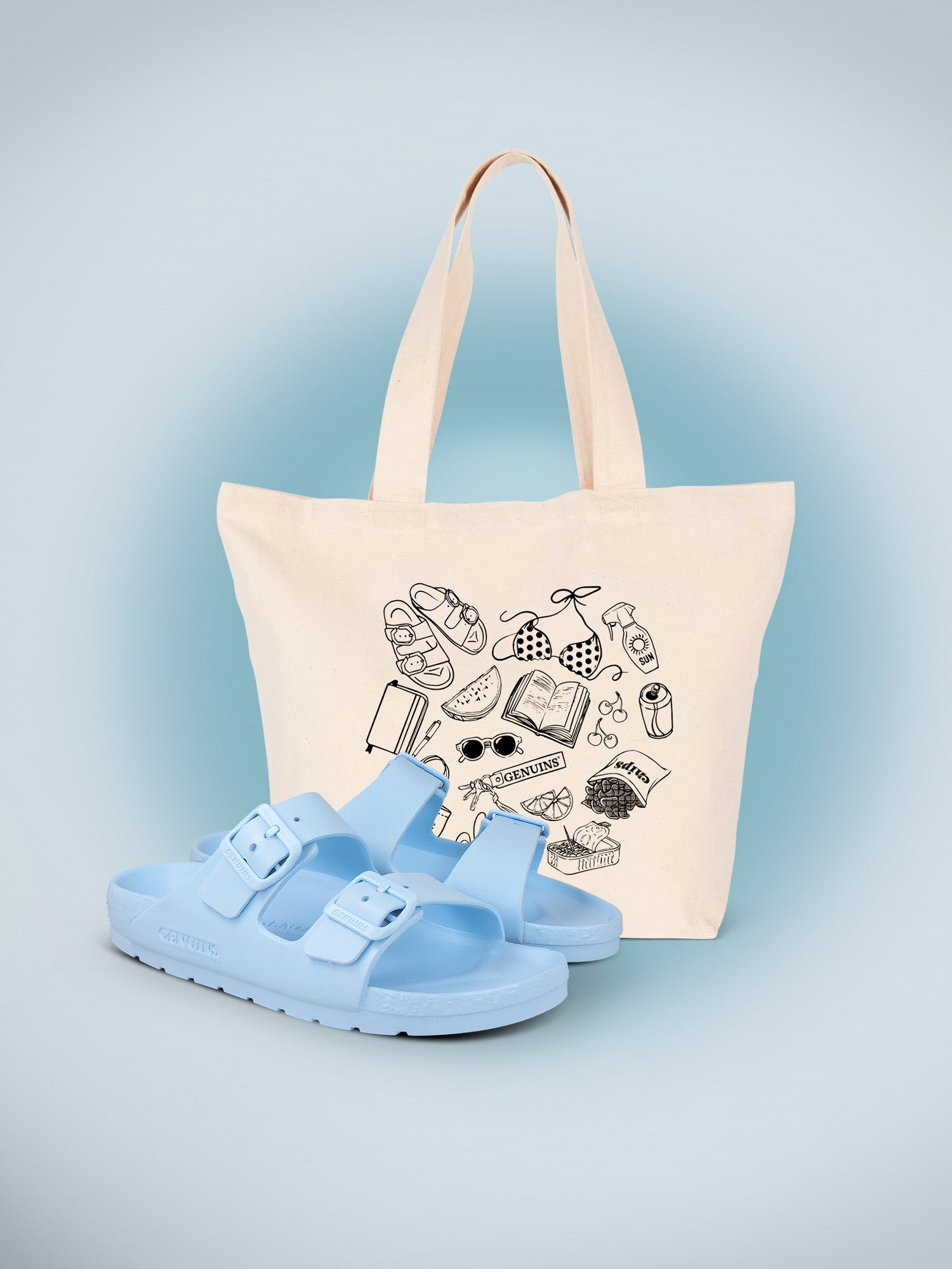 PACK TOTE + H2O CELESTE