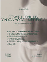 Jueves 27 Yin Yan Yoga + Merienda saludable