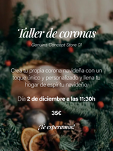 Taller Coronas navideñas sesión mañana